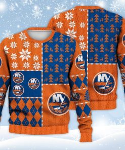 New York Islanders Ugly Sweater Christmas, Ice Hockey NHL