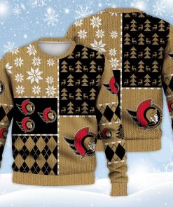 Ottawa Senators Ugly Sweater Christmas, Ice Hockey NHL