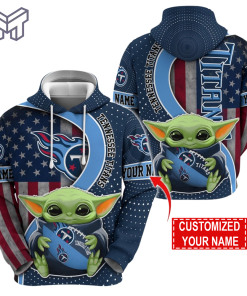 Personalized NFL Tennessee Titans Hoodie Baby Yoda Unisex Hoodie For Fans