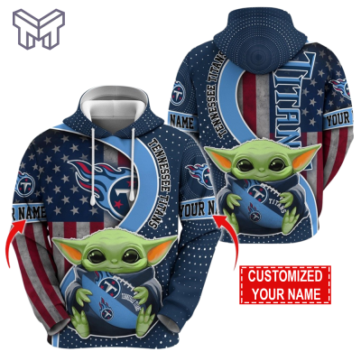 Personalized NFL Tennessee Titans Hoodie Baby Yoda Unisex Hoodie For Fans