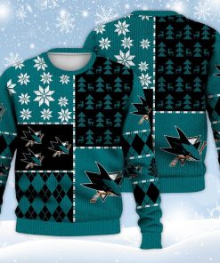 San Jose Sharks Ugly Sweater Christmas, Ice Hockey NHL