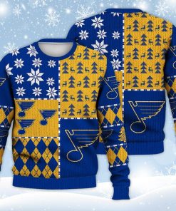 St. Louis Blues Ugly Sweater Christmas, Ice Hockey NHL