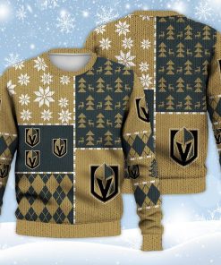 Vegas Golden Knights Ugly Sweater Christmas, Ice Hockey NHL