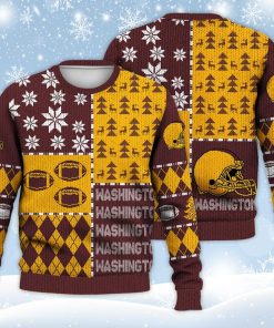 Washington Ugly Sweater Christmas, Retro Football American