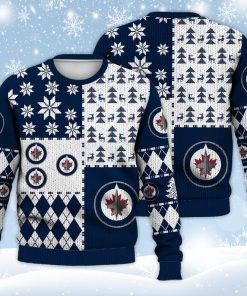 Winnipeg Jets Ugly Sweater Christmas, Ice Hockey NHL