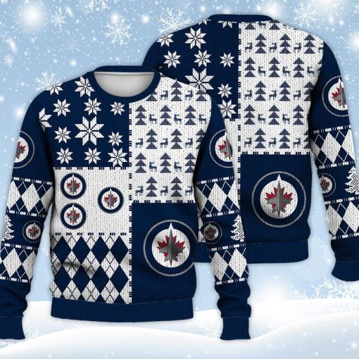 Winnipeg Jets Ugly Sweater Christmas, Ice Hockey NHL