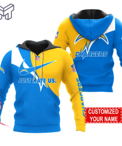 NFL Los Angeles Chargers Hoodie Just Hate US Sport Hoodie