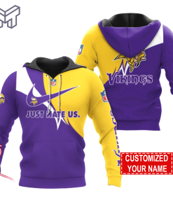 NFL Minnesota Vikings Hoodie Just Hate US Sport Hoodie