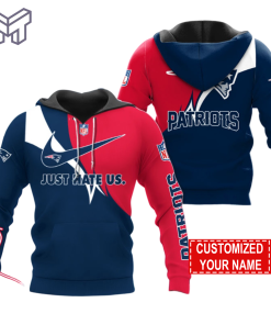 NFL New England Patriots Hoodie Just Hate US Sport Hoodie