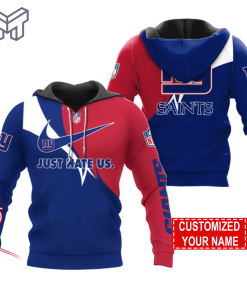 NFL New York Giants Hoodie Just Hate US Sport Hoodie