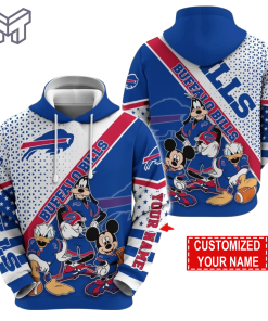 Personalized NFL Buffalo Bills Hoodie Character Cartoon Movie Unisex Hoodie