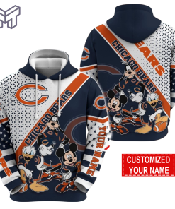 Personalized NFL Chicago Bears Hoodie Character Cartoon Movie Unisex Hoodie