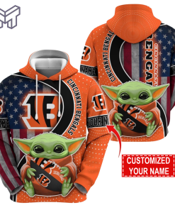 Personalized NFL Cincinnati Bengals Hoodie Baby Yoda Unisex Hoodie For Fans