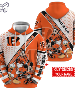 Personalized NFL Cincinnati Bengals Hoodie Character Cartoon Movie Unisex Hoodie