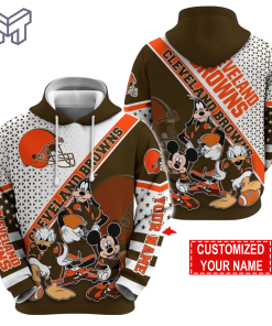 Personalized NFL Cleveland Browns Hoodie Character Cartoon Movie Unisex Hoodie