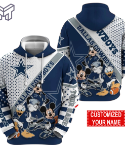 Personalized NFL Dallas Cowboys Hoodie Character Cartoon Movie Unisex Hoodie