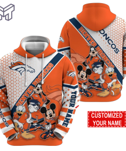 Personalized NFL Denver Broncos Hoodie Character Cartoon Movie Unisex Hoodie