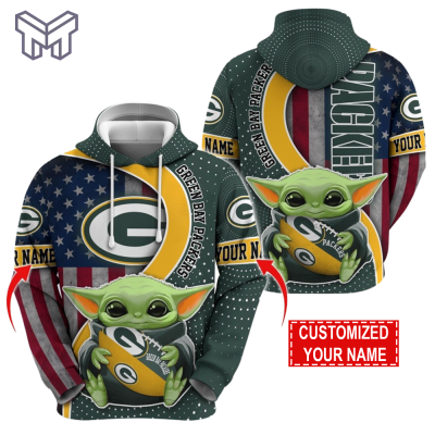 Personalized NFL Green Bay Packers Hoodie Baby Yoda Unisex Hoodie For Fans