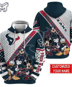 Personalized NFL Houston Texans Hoodie Character Cartoon Movie Unisex Hoodie