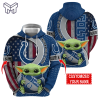 Personalized NFL Indianapolis Colts Hoodie Baby Yoda Unisex Hoodie For Fans