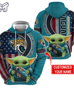 Personalized NFL Jacksonville Jaguars Hoodie Baby Yoda Unisex Hoodie For Fans