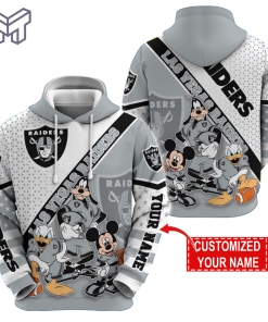 Personalized NFL Las Vegas Raiders Hoodie Character Cartoon Movie Unisex Hoodie