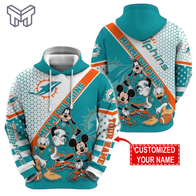 Personalized NFL Miami Dolphins Hoodie Character Cartoon Movie Unisex Hoodie