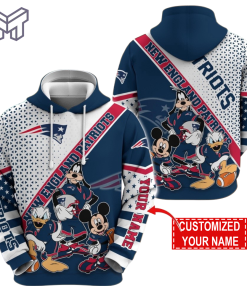 Personalized NFL New England Patriots Hoodie Character Cartoon Movie Unisex Hoodie