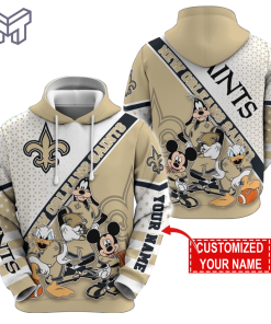 Personalized NFL New Orleans Saints Hoodie Character Cartoon Movie Unisex Hoodie