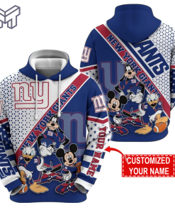 Personalized NFL New York Giants Hoodie Character Cartoon Movie Unisex Hoodie