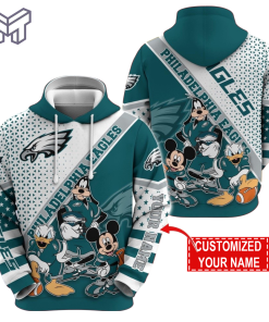 Personalized NFL Philadelphia Eagles Hoodie Character Cartoon Movie Unisex Hoodie