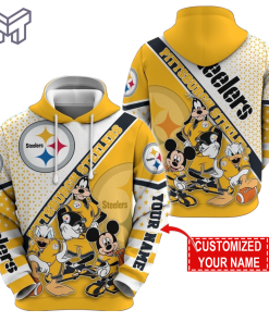 Personalized NFL Pittsburgh Steelers Hoodie Character Cartoon Movie Unisex Hoodie