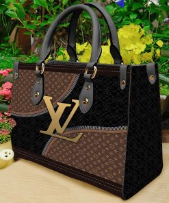 Louis Vuitton Yellow Logo Brown Black Luxury Brand Fashion Premium Women Small Handbag For Beauty