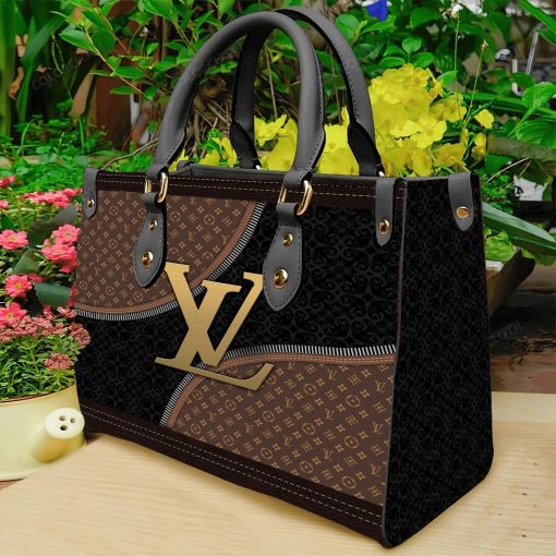 Louis Vuitton Yellow Logo Brown Black Luxury Brand Fashion Premium Women Small Handbag For Beauty