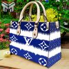 Official Louis vuitton white blue women small handbag luxury brand for beauty