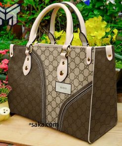 Experience luxury with the Gucci Brown Pattern Women's Small Handbag - Buy Now!