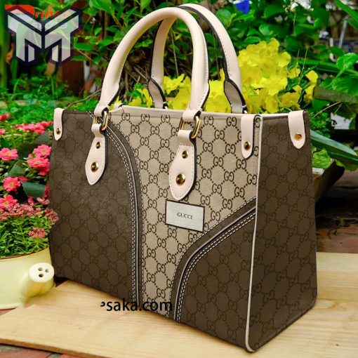Experience luxury with the Gucci Brown Pattern Women's Small Handbag - Buy Now!