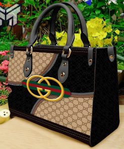 Gucci yellow logo beige black women small handbag outfit for beauty