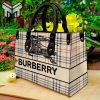 New burberry leather handbag luxury brand