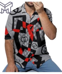 Gucci Hawaiian Shirt, Hawaiian Shirts For Men, Gucci short sleeve button shirt – Mura17814