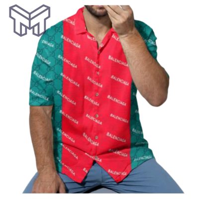 Gucci Hawaiian Shirt, Hawaiian Shirts For Men, Gucci short sleeve button shirt  – Mura17825