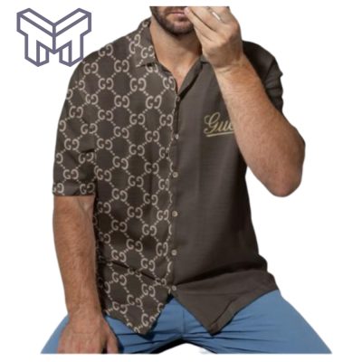 Gucci Hawaiian Shirt, Hawaiian Shirts For Men, Gucci short sleeve button shirt – Mura17826