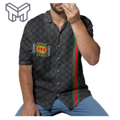 Gucci Hawaiian Shirt, Hawaiian Shirts For Men, Gucci short sleeve button shirt – Mura17830