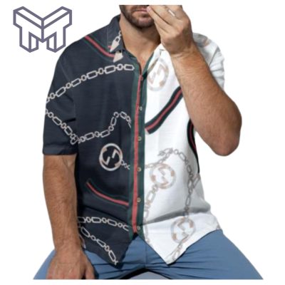 Gucci Hawaiian Shirt,Hawaiian Shirts For Men, Gucci short sleeve button shirt – dn17809