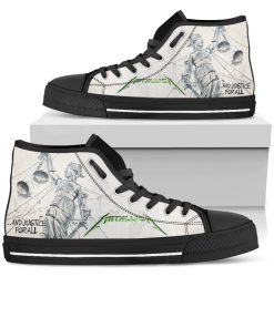 Metallica And Justice for All High Top Black Shoes