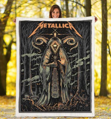 Metallica Barcelona Concert Fleece Blanket