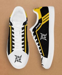 Metallica Black Yellow Stan Smith Shoes