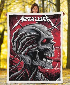 Metallica Copenhagen Concert Fleece Blanket