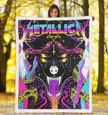 Metallica Estonia Concert Fleece Blanket