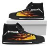 Metallica Flame High Top Shoes